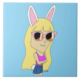 Chibi Bunnygirl Fliese