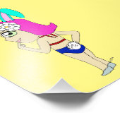 Chibi Bunnygirl Fotodruck (Ecke)