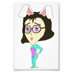 Chibi Bunnygirl Fotodruck