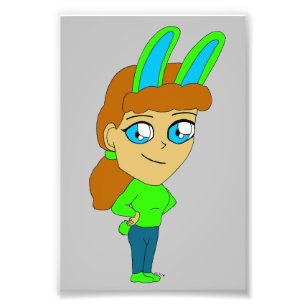 Chibi Bunnygirl Fotodruck