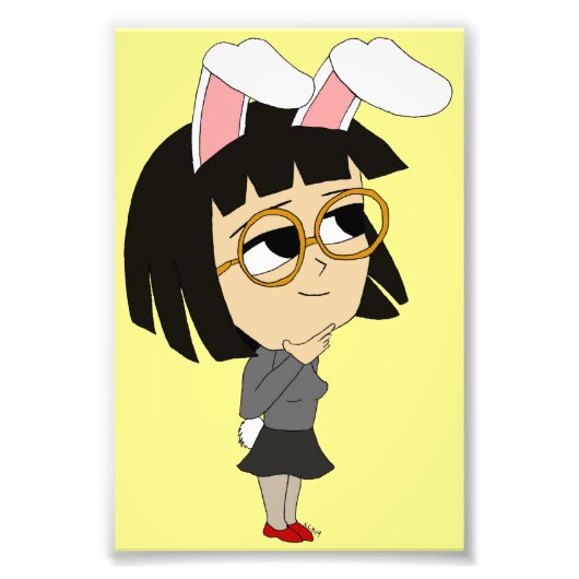 Chibi Bunnygirl Fotodruck (Vorne)