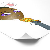 Chibi Bunnygirl Fotodruck (Ecke)