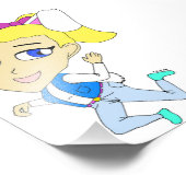 Chibi Bunnygirl Fotodruck (Ecke)