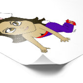 Chibi Bunnygirl Fotodruck (Ecke)