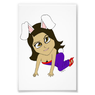 Chibi Bunnygirl Fotodruck