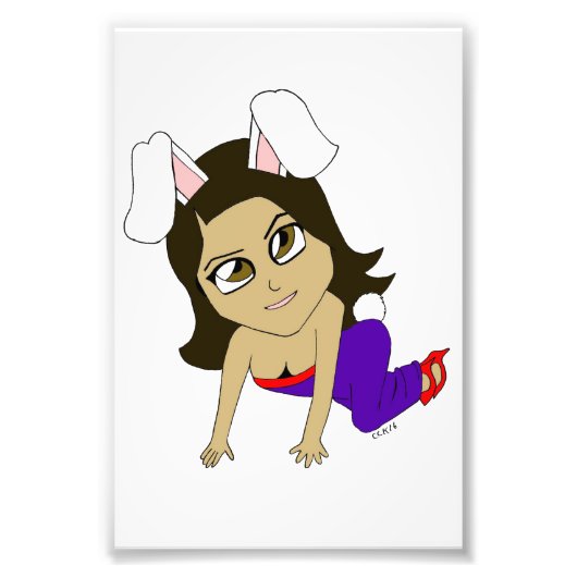 Chibi Bunnygirl Fotodruck (Vorne)