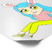 Chibi Bunnygirl Fotodruck (Ecke)