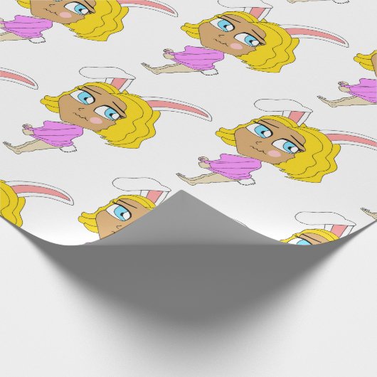 Chibi Bunnygirl Geschenkpapier (Ecke)