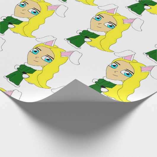 Chibi Bunnygirl Geschenkpapier (Ecke)