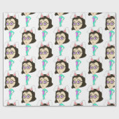 Chibi Bunnygirl Geschenkpapier (Flach)