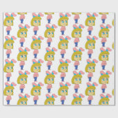 Chibi Bunnygirl Geschenkpapier (Flach)