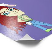 Chibi Bunnygirl gibt einen Daumen hoch Fotodruck (Ecke)