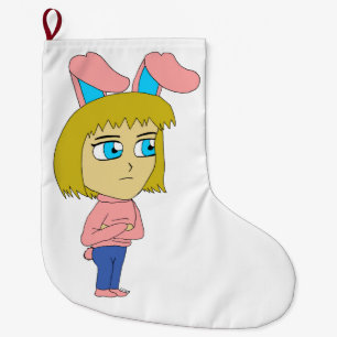Chibi Bunnygirl Großer Weihnachtsstrumpf
