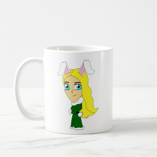 Chibi Bunnygirl Kaffeetasse (Links)