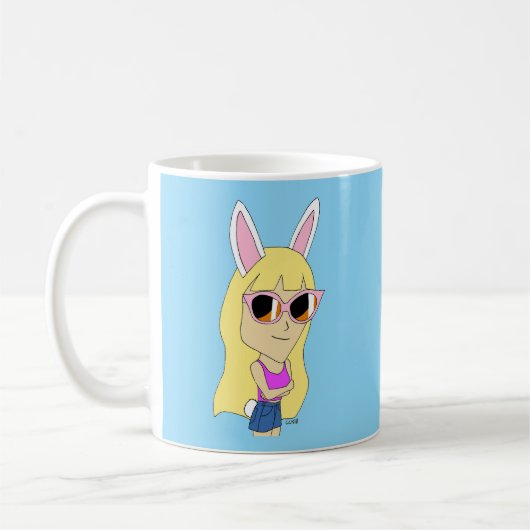 Chibi Bunnygirl Kaffeetasse (Links)