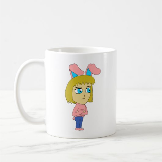 Chibi Bunnygirl Kaffeetasse (Links)
