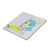 Chibi Bunnygirl Keramik Fliese (Seite)