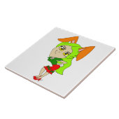 Chibi Bunnygirl Keramik Fliese (Seite)