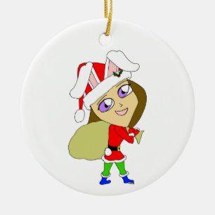 Chibi Bunnygirl Keramik Ornament