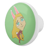 Chibi Bunnygirl Keramikknauf (Rechts)