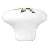 Chibi Bunnygirl Keramikknauf (Seitenansicht)