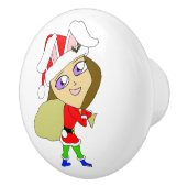 Chibi Bunnygirl Keramikknauf (Rechts)