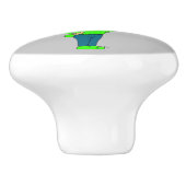 Chibi Bunnygirl Keramikknauf (Seitenansicht)