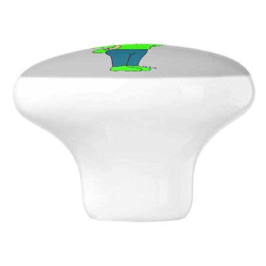 Chibi Bunnygirl Keramikknauf (Seitenansicht)