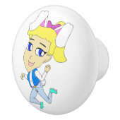 Chibi Bunnygirl Keramikknauf (Rechts)