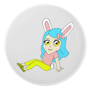 Chibi Bunnygirl Keramikknauf