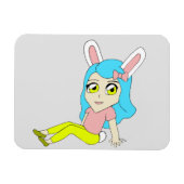Chibi Bunnygirl Magnet (Horizontal)