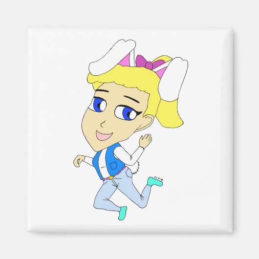 Chibi Bunnygirl Magnet (Vorne)