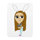 Chibi Bunnygirl Magnet (Vertikal)