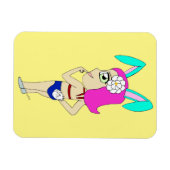 Chibi Bunnygirl Magnet (Horizontal)