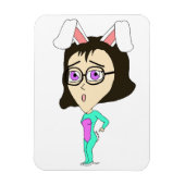 Chibi Bunnygirl Magnet (Vertikal)