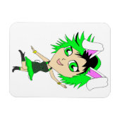 Chibi Bunnygirl Magnet (Horizontal)