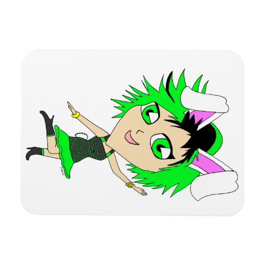 Chibi Bunnygirl Magnet (Horizontal)