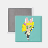 Chibi Bunnygirl Magnet (Vorderseite/Rückseite)