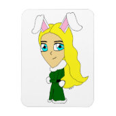 Chibi Bunnygirl Magnet (Vertikal)