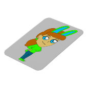 Chibi Bunnygirl Magnet (Linke Seite)