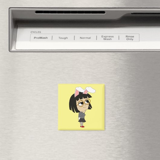 Chibi Bunnygirl Magnet (In Situ (Geschirrspüler))