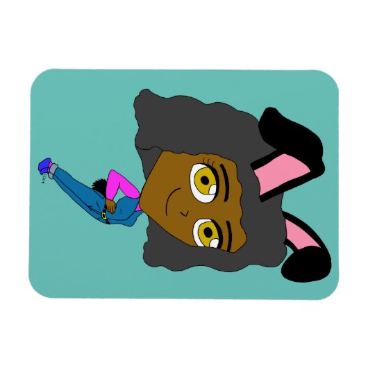Chibi Bunnygirl Magnet (Horizontal)