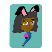 Chibi Bunnygirl Magnet (Vertikal)