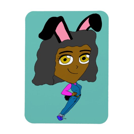 Chibi Bunnygirl Magnet (Vertikal)