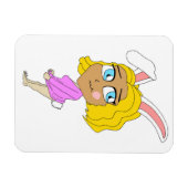 Chibi Bunnygirl Magnet (Horizontal)