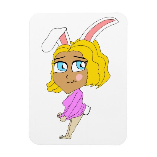 Chibi Bunnygirl Magnet (Vertikal)