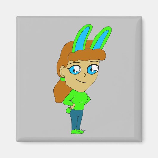 Chibi Bunnygirl Magnet (Vorne)