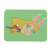 Chibi Bunnygirl Magnet (Horizontal)