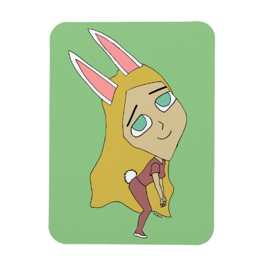 Chibi Bunnygirl Magnet (Vertikal)