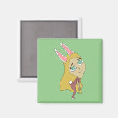 Chibi Bunnygirl Magnet (Vorderseite/Rückseite)
